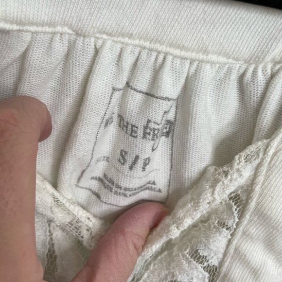 We the free people white crop blouse lace size small - Picture 12 of 12